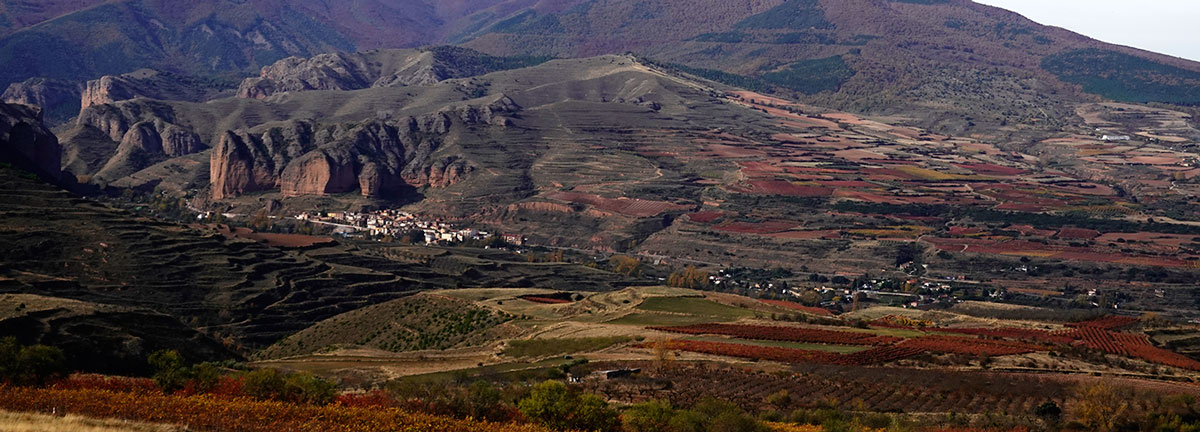Panoramic over Iregua Valley