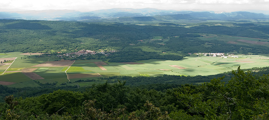 Panorámica sobre la Montaña Alavesa